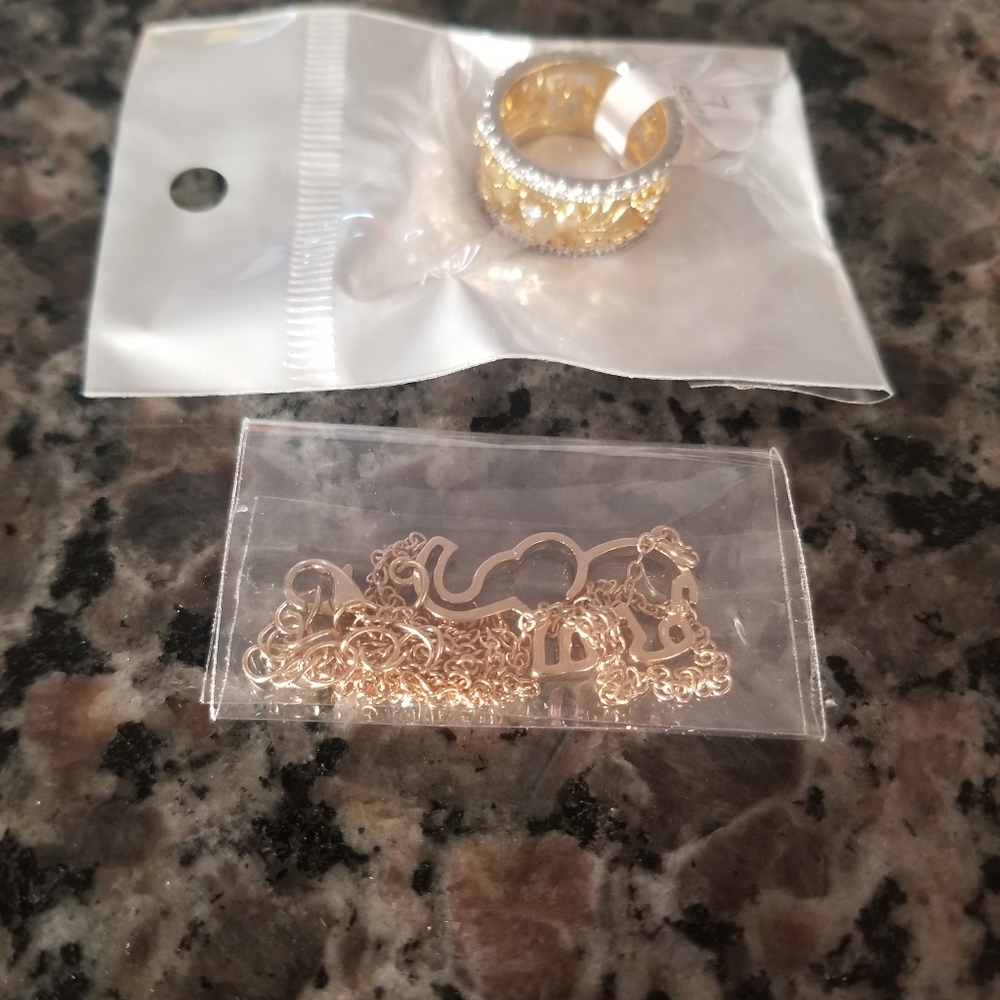 New Elephant Ring and Necklace